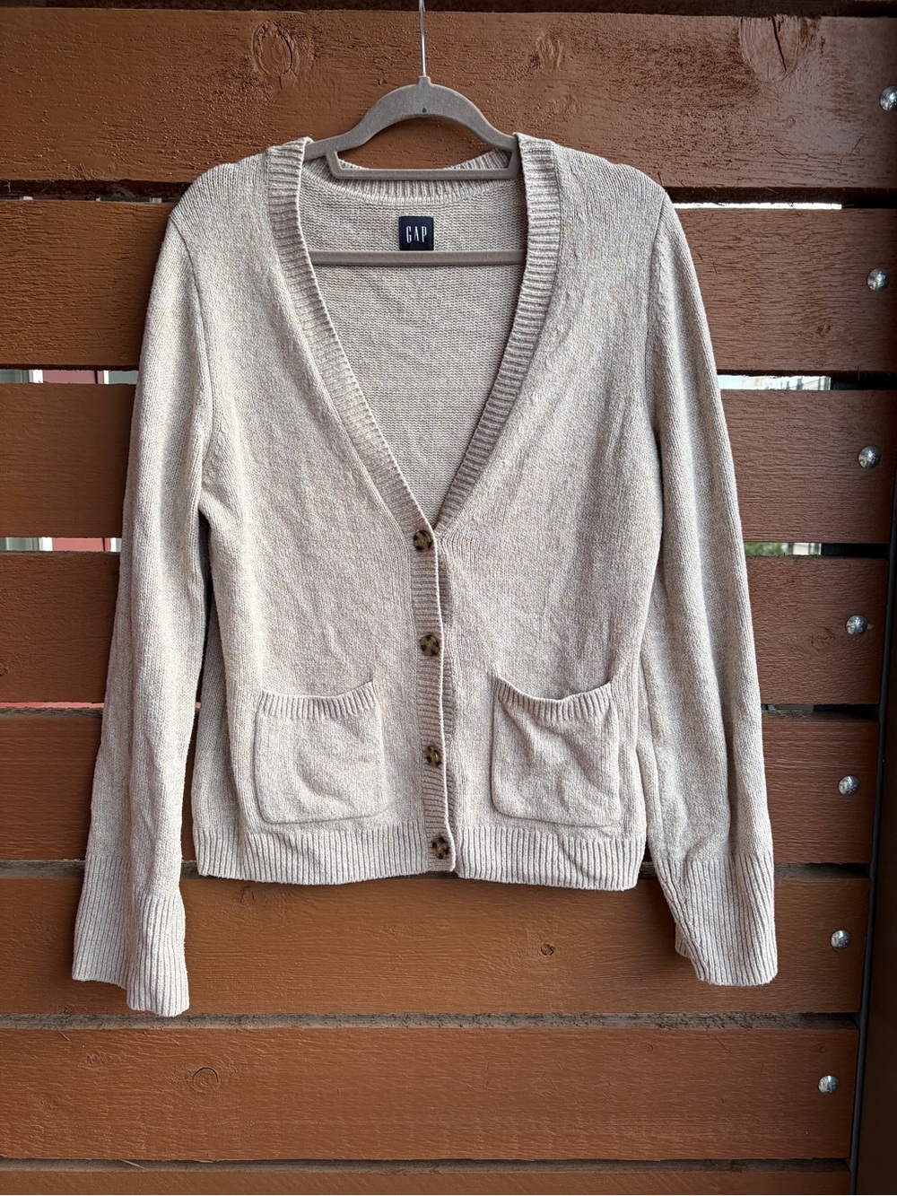 GAP Women's Grey Button Cardigan Sweater